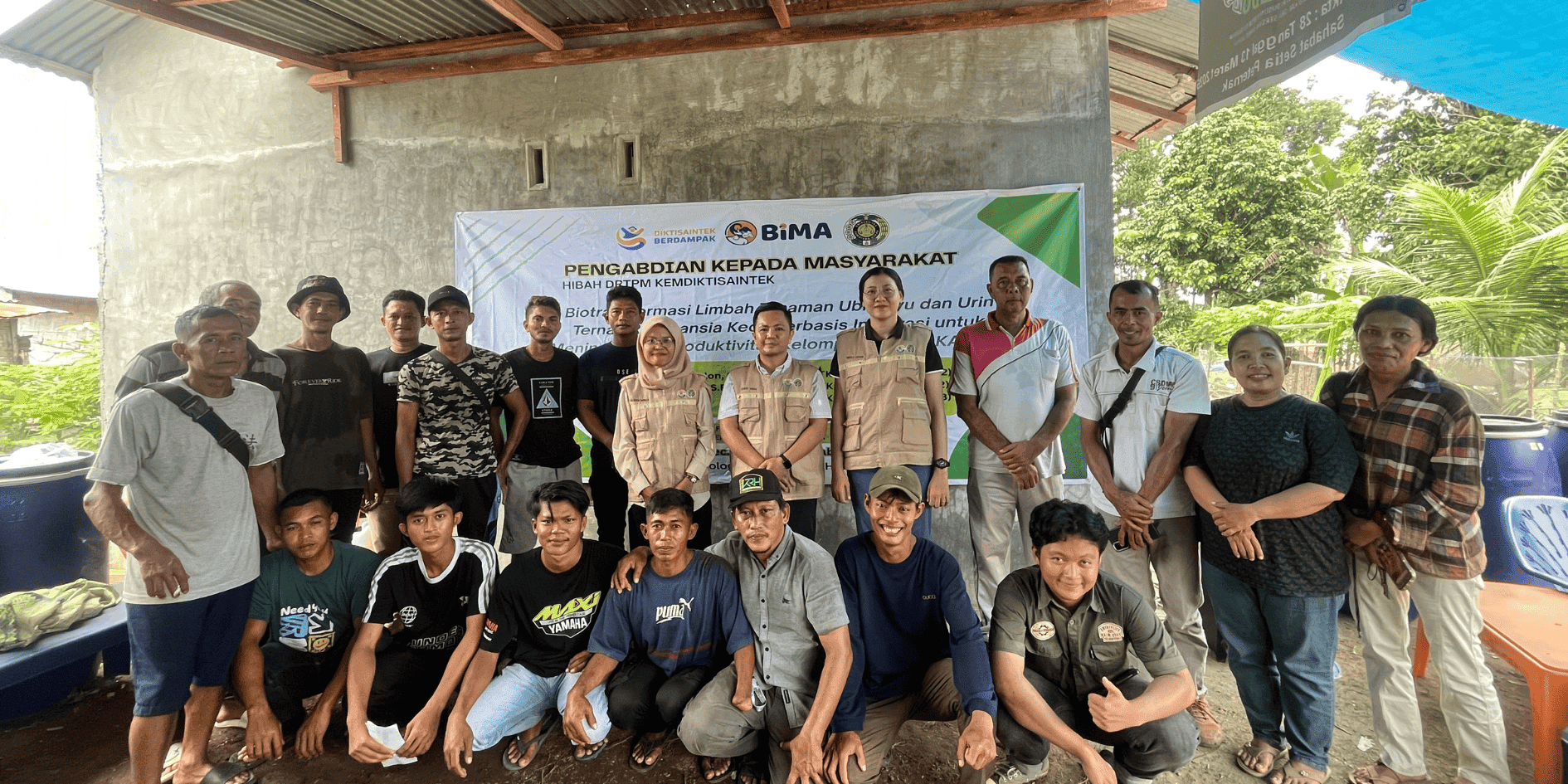 PKM USU Kembangkan Biotransformasi Limbah Ubi Kayu dan Urin Ternak Bersama Kelompok KAPEDO